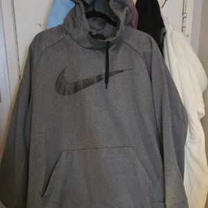 Nike Charcoal Hoodie with Black Swoosh